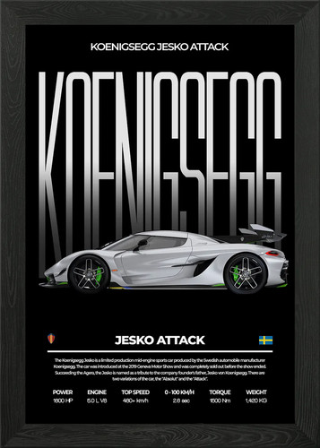 Koenigsegg jesko attack framed - jesko,
