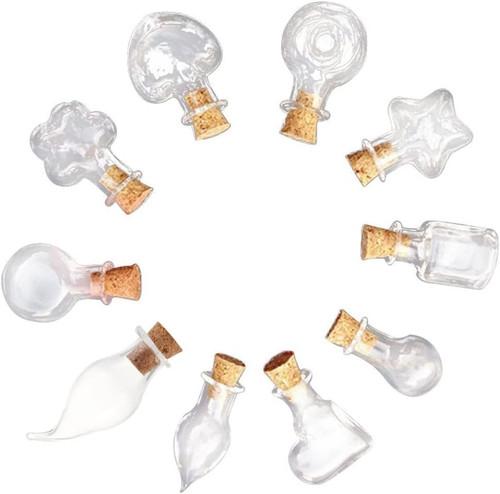 50pcs mini glass bottles - bottles, with
