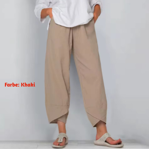 Womens linen trousers italian - womens,