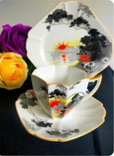 shelley Queen Anne teacup trio