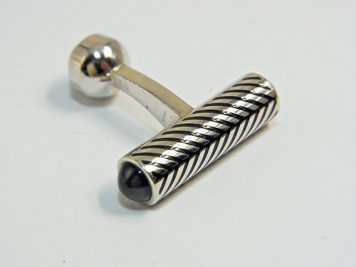 Cartier single cufflink black - single,