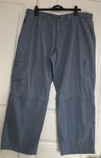 Mens M&S Blue Harbour Stormwear Zip Off Walking Trousers Size 40W 29L