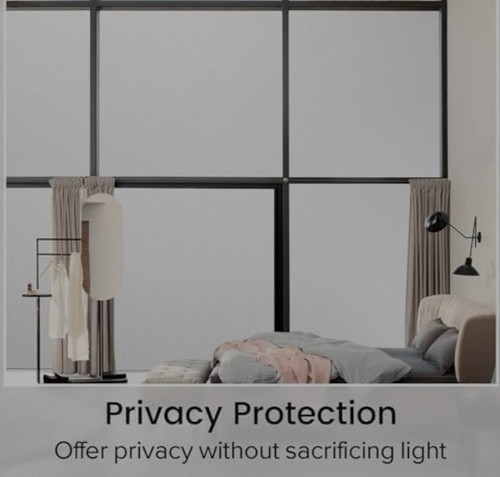 White frosted window - white,