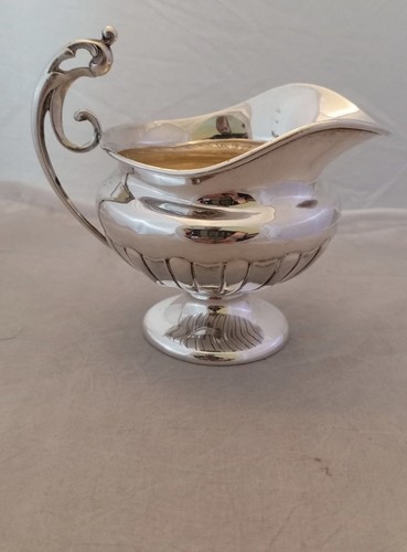 Antique silver cream - cream, jug
