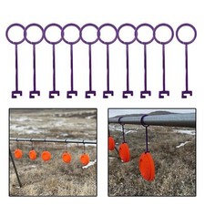 10 Pieces Clay Target Holders Shooting Target Stand Hanger for Kids Practice