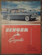 SINGER GAZELLE orig c1960 USA