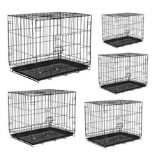 Dog Cage Puppy Training Crate Pet Carrier Small Medium Large XL XXL Metal Cage