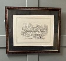 Framed Pencil Drawing By