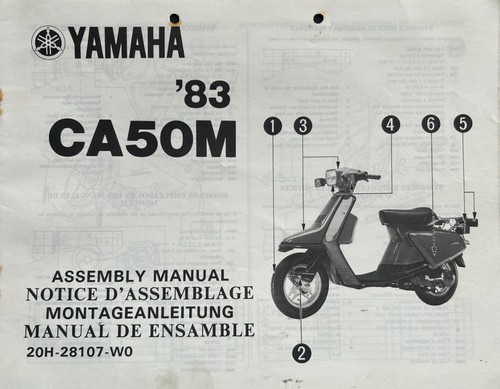 Yamaha ca50m 1983 genuine - yamaha,
