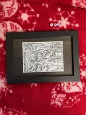 Rare FRAMED ART PRINT , Occult