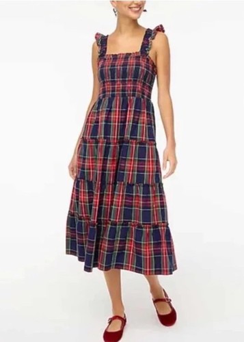 Crew red blue tartan plaid - blue,