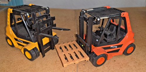 Welly fork lift trucks with - welly,