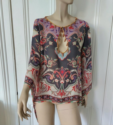 Etro silk poncho kaftan - silk,