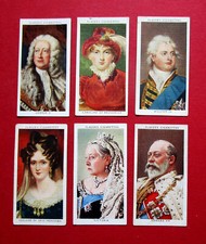 PLAYERS  SIX  1935 CIGARETTE CARDS  KINGS & QUEENS OF ENGLAND  38-43-44-45-46-47