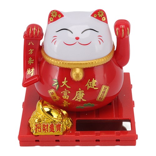 Lucky cat waving arm solar - cat,