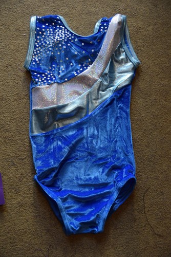 Royal blue velvet sleeveless