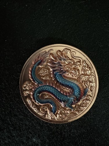 1oz high relief dragon - 3d,