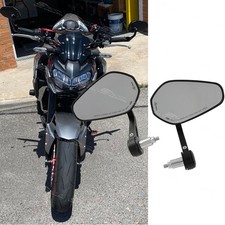 2X Motorcycle 7/8" Bar End Rearview Mirrors E9 For Kawasaki Z750 Z800 Z900 Z1000