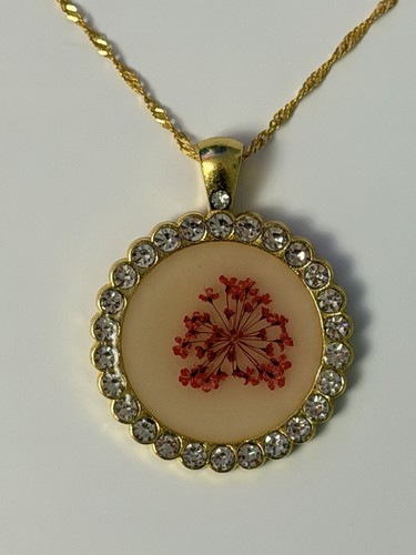 Handmade necklace with real - handmade,