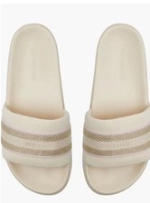 NEW TED BAKER LONDON ALLY SLIDE SANDAL NATURAL PINK GOLD WOMENS Size 6