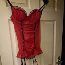 Senza ceriso red lace - red,