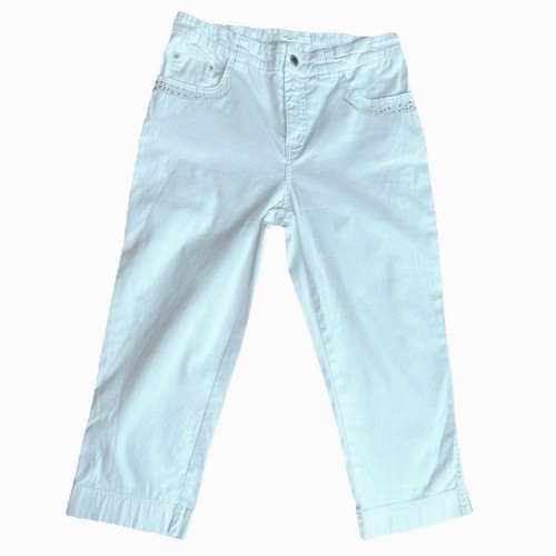 Simon chang white - capri, jeans