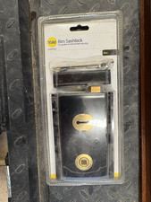 Yale Rim Sashlock, Suitable for Internal Doors, Sheds and Gates, Black, BNIP