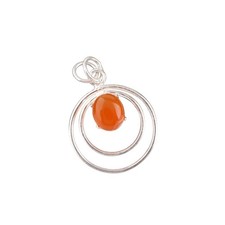 Sterling Silver Oval Carnelian