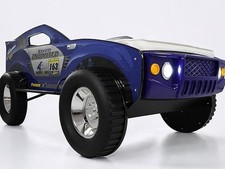 Racing Car Bed for Kids Navy
