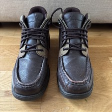 Vintage Rockport Size 9 XCS Boots Hydroshield Brown Leather 