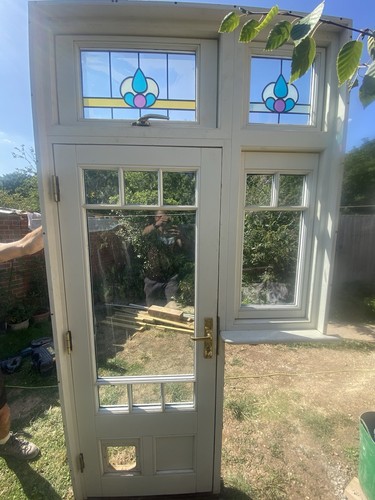 Double glazed single door