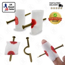 Fake nail through - through, finger