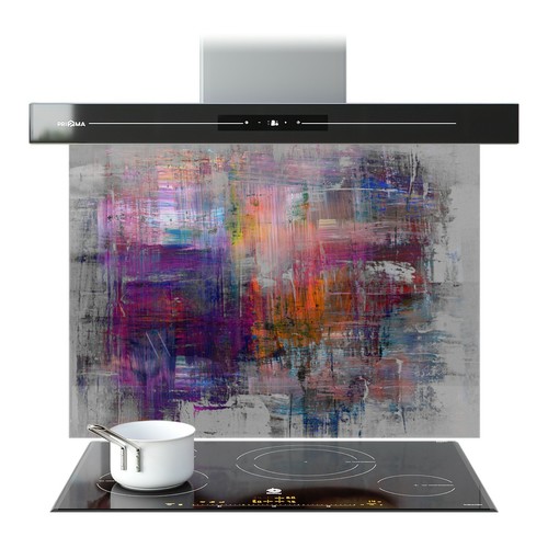 Kitchen glass splashback - kitchen,