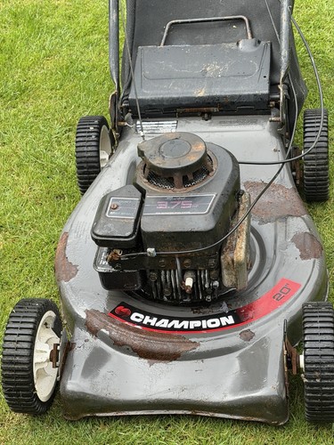 Champion petrol lawnmower with - lawnmower,