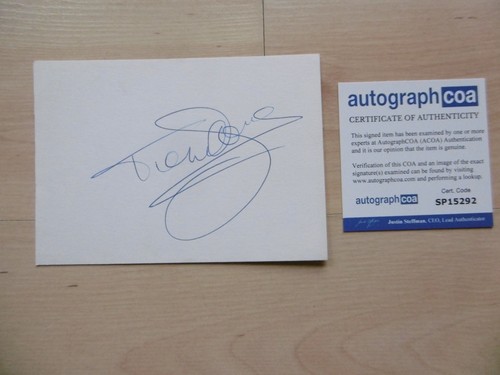 Tom jones autograph signed - tom,