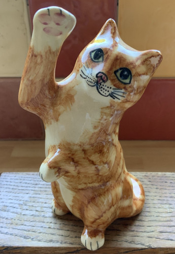 Standing ginger cat - standing,