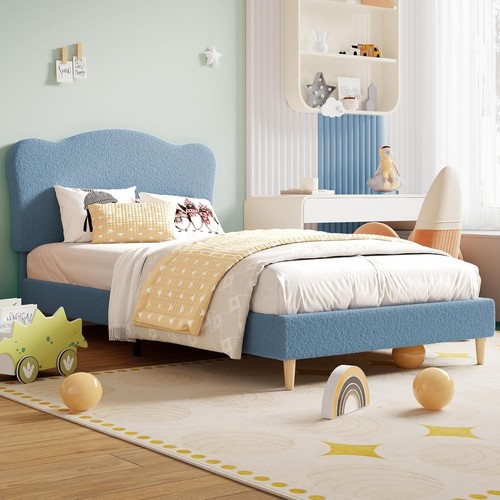 Bed frame platform velvet - bed,