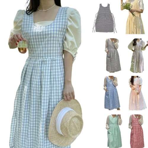 Cotton gingham apron for - for, home