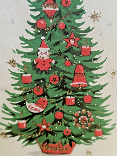 Vintage christmas tree - christmas,