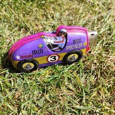 Vintage Speed Racer Bic Mini Lighter Case Holder tin toy Racing Car Kas 1993