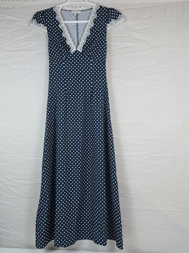 Rihoas navy white polka dot - polka,