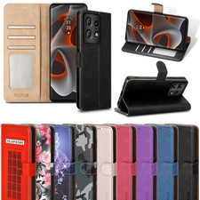 For Motorola G05 G15 G35 G55 G75 E14 G04 EDGE 50 Case Leather Wallet Phone Cover