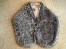 Grey fur stole - fur,