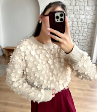 Zara Knit Sweater With Floral