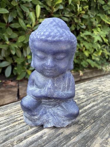 Blue aventurine buddha - blue,