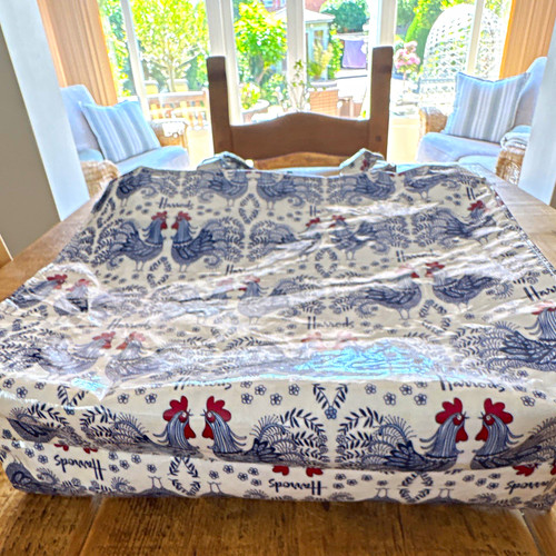 Harrods white blue red printed - harrods,