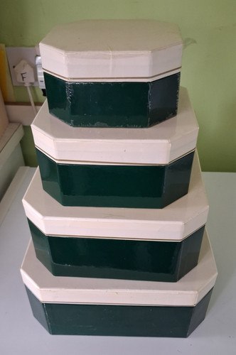 Set card boxes with lids - set, of