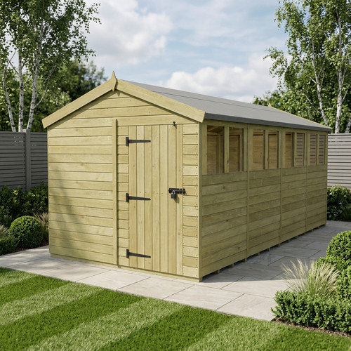 Apex shed single door - 16,