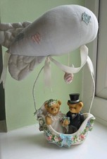 Cherished Teddies 8643741 Bride And Groom Parachute Ltd Edition Figurine, Boxed