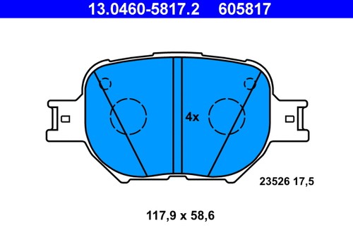 Front brake pad - brake, disc